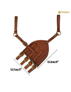 Brown Renaissance rapier strap 2