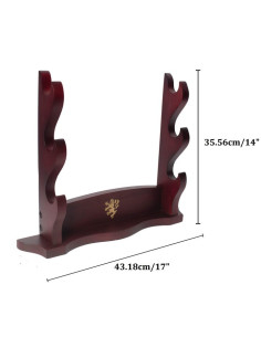 Tabletop stand for 3 swords (35.5 x 43 cm.) 2