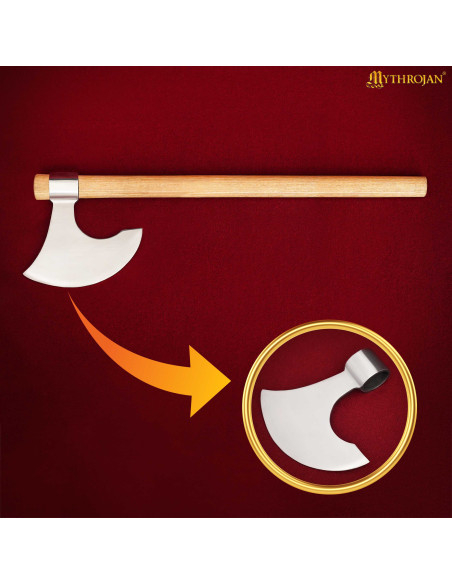 Viking-medieval axe head in steel