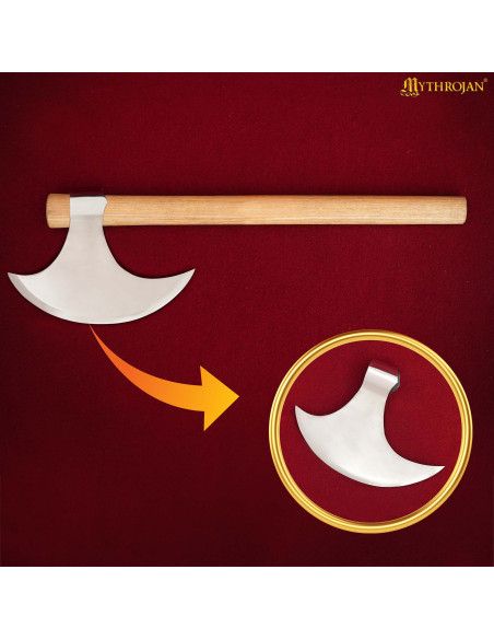 Viking-medieval axe head in steel...