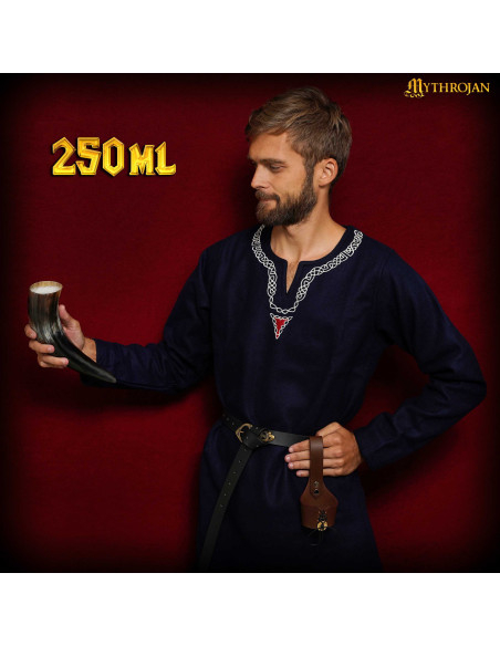 Viking drinking horn with bag (250 ml.)