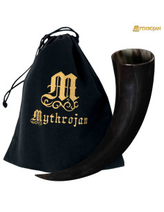 Viking drinking horn with bag (600 ml.)