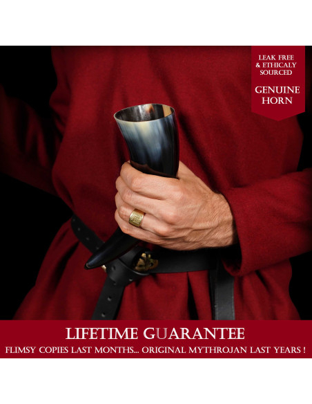 Viking drinking horn with bag (1000 ml.)