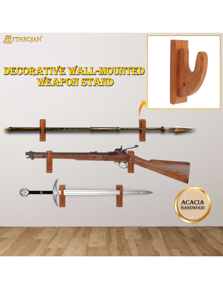 Wooden wall mount for hanging pistols...