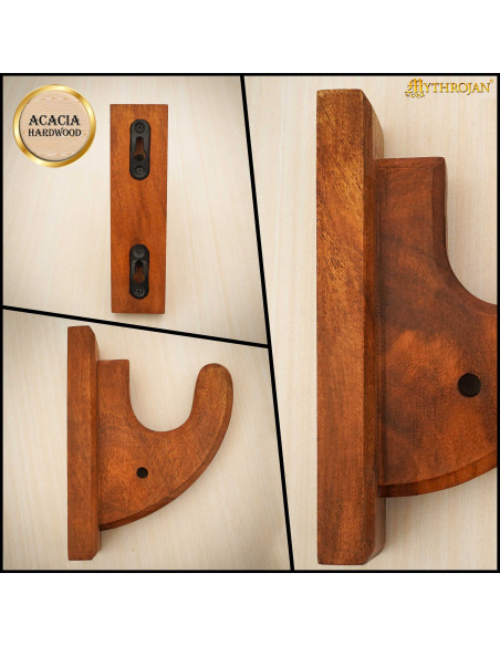 Wooden wall mount for hanging pistols...