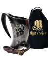 Medieval Viking tankard with strap, Tree of Life design (600 ml.)
