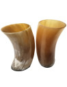 Set of 2 Viking horn drinking glasses