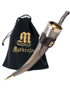 Viking Drinking Horn Lady Elegant Brown Baltic (350 ml.)