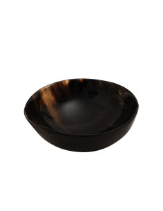Medieval bowl made of natural antler, handmade (15 cm.)