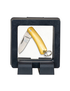 Miniature knife keychain Pendant with Display, blade 2.5 cm.