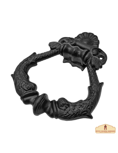 Medieval iron door knocker antique...