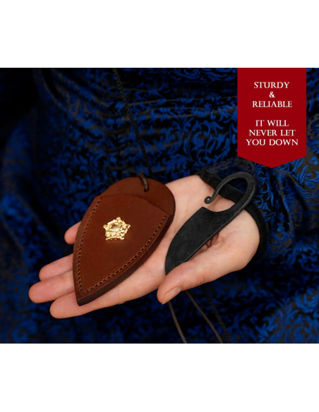 Hand-forged Celtic knife brown...