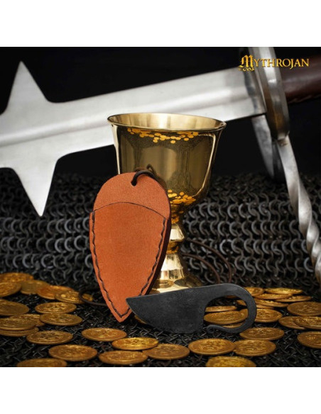 Hand-forged Celtic knife basic brown...