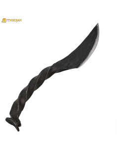 Medieval knife iron twisted handle (21.5 cm) 2