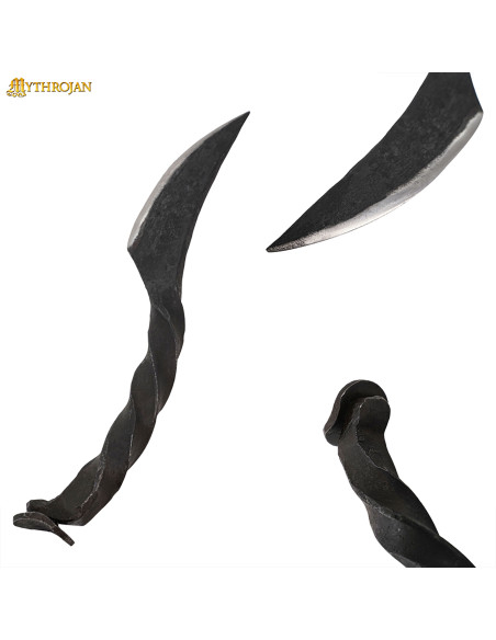 Medieval knife iron twisted handle...