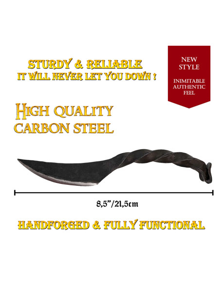 Medieval knife iron twisted handle...