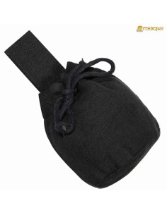 Medieval alms bag to hang with rope (15.2 x 12.7 cm) 2