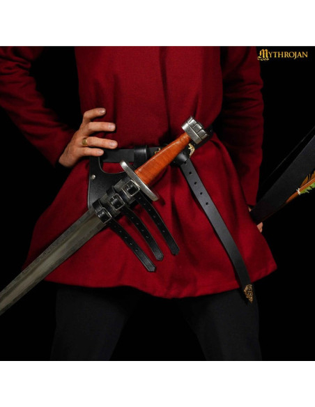 Medieval leather sword sheath for...