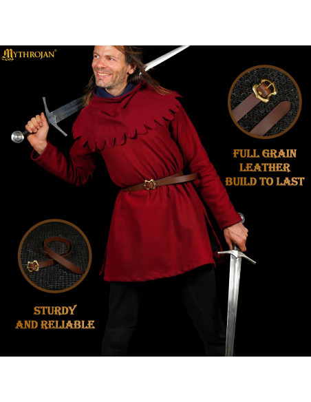 Renaissance Medieval Belt in leather,...