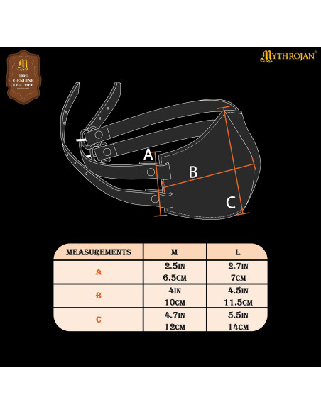 Brown leather facial mask for Cosplay