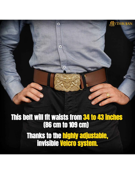 Viking belt simple strap brass buckle... Viking belt simple strap brass buckle...