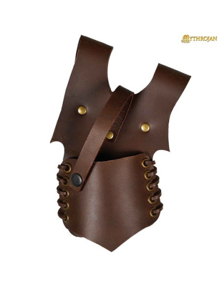Medieval leather scabbard for hanging...