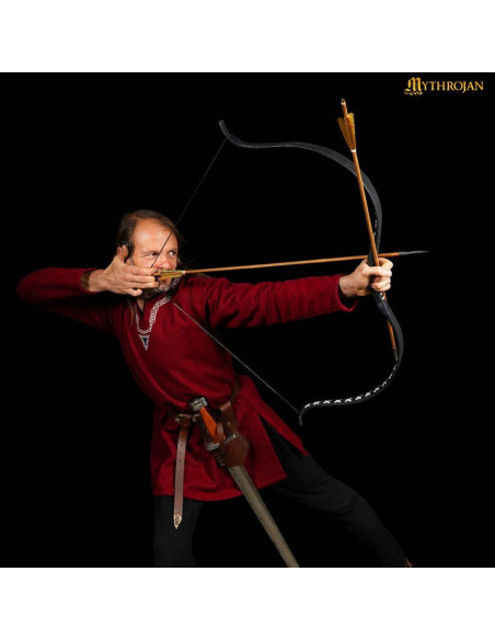 Medieval leather scabbard for hanging...