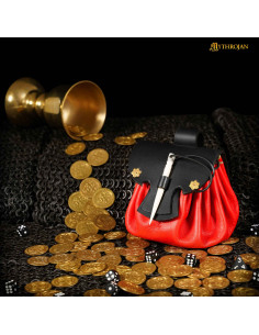 Renaissance Medieval Leather Bag, Various Colors 2