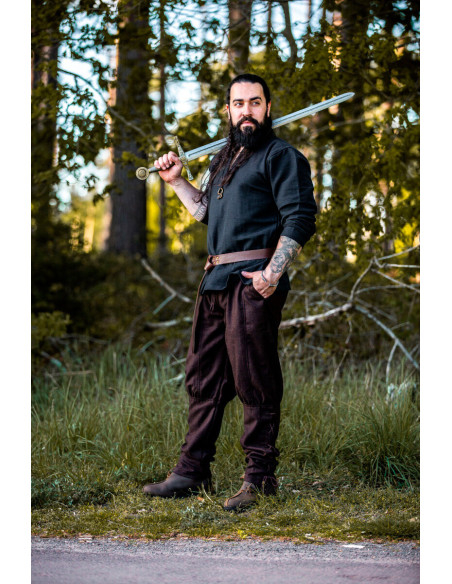 Viking trousers in brown wool