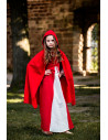 Medieval cloak for children model Cecilia, red