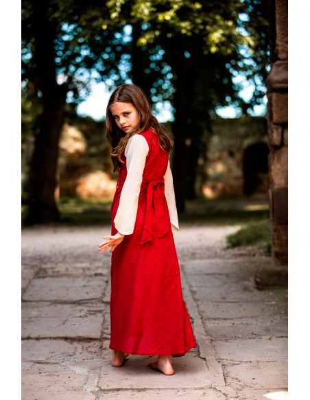 Medieval bicolor dress for girls,...