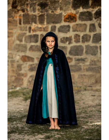 Wool cape for children, with hand...