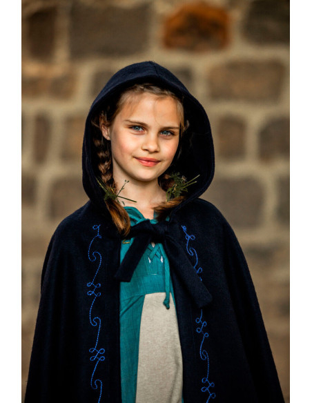 Wool cape for children, with hand...