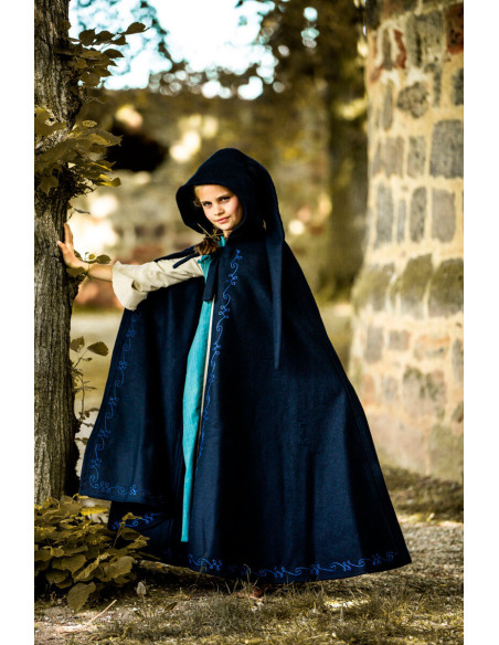 Wool cape for children, with hand...