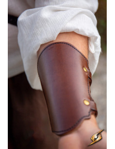 Medieval archer bracelet in leather, various colors 2