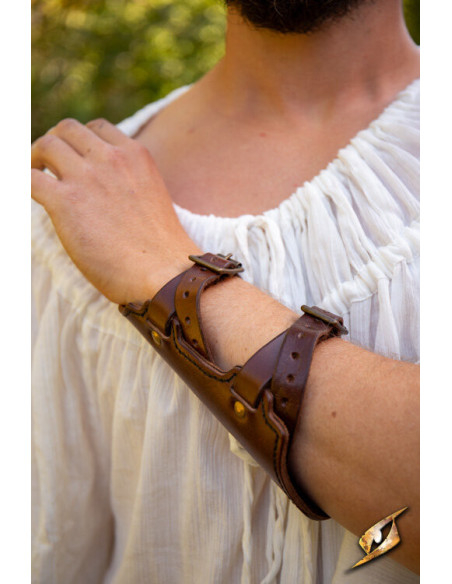 Medieval archer bracelet in leather,...