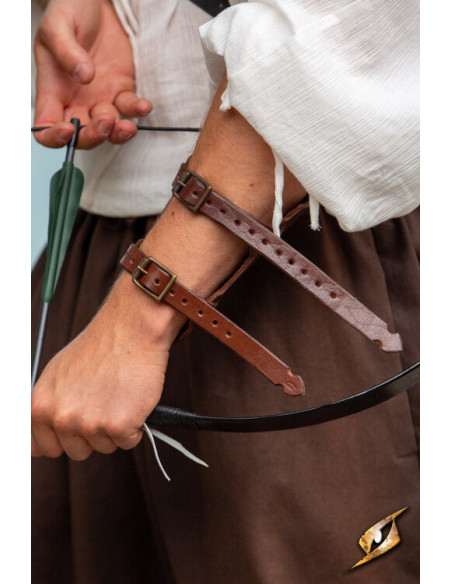 Medieval archer bracelet in leather,...