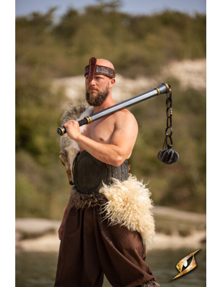 Dvalik LARP and Cosplay Mace Head, Black