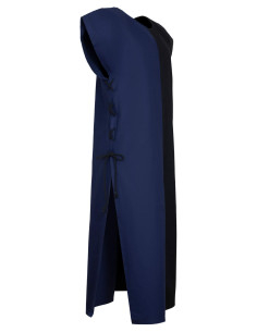 Medieval tabard model Gilbert, blue-black color 2