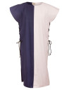 Medieval tabard model Gilbert, color blue-cream
