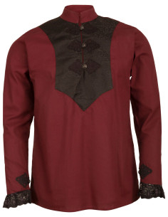 Viscardi medieval shirt, burgundy color