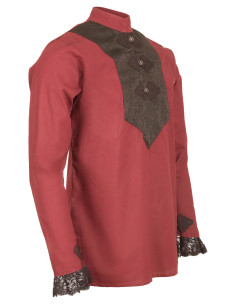 Viscardi medieval shirt, burgundy color 2