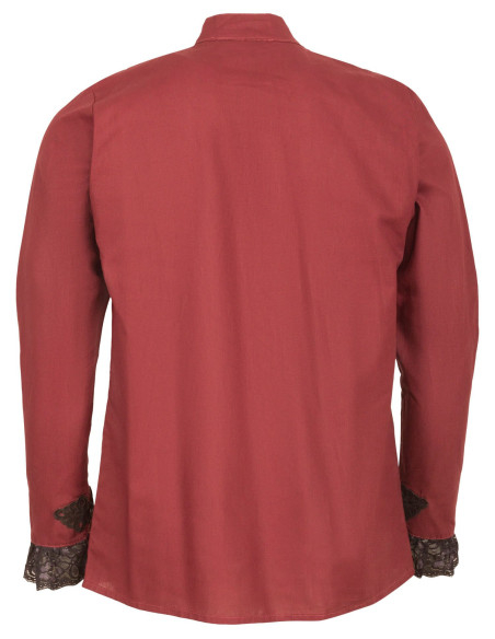 Viscardi medieval shirt, burgundy color