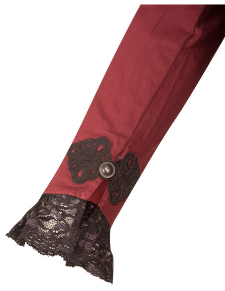 Viscardi medieval shirt, burgundy color