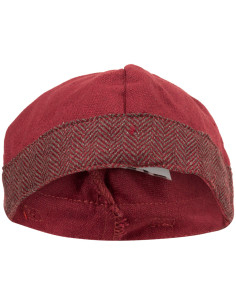 Medieval cotton hat model Gilli, burgundy color