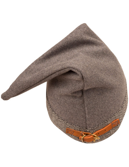 Medieval wool hat model Toki, gray
