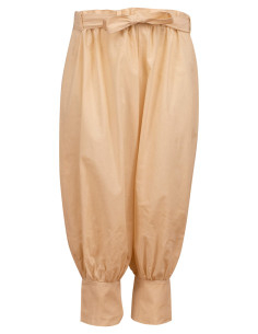 Medieval cotton pants model Offnir, cream color