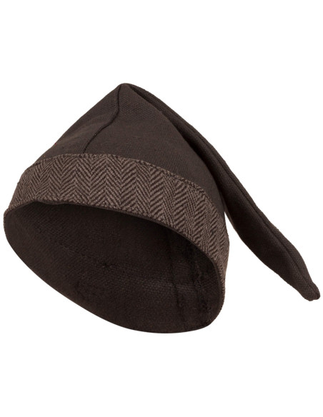 Medieval cotton cap model Toki, dark...