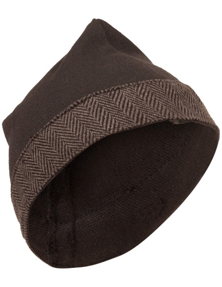 Medieval cotton cap model Toki, dark...