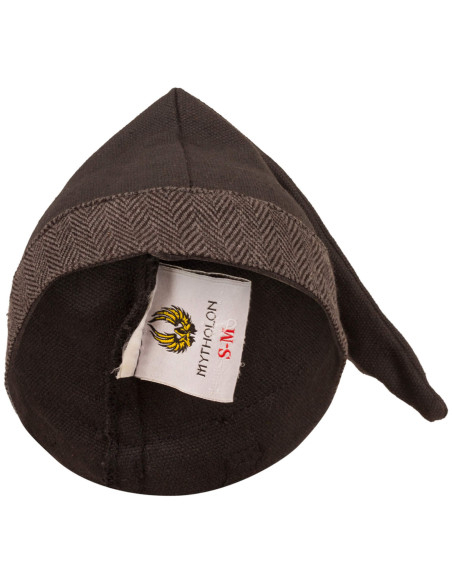 Medieval cotton cap model Toki, dark...